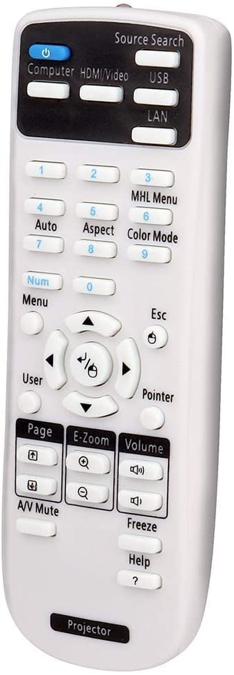 General Replacement Remote Control Fit for EX3200 EX3240 EX5240 EX5250 EX7240 EX9200 VS240 VS340 VS345 PowerLite 1224 1264 1284 Home Cinema 1040 640 740HD S31 U32 W04 W32 EB-U04 EB-U32 EB-W04 EB-W32