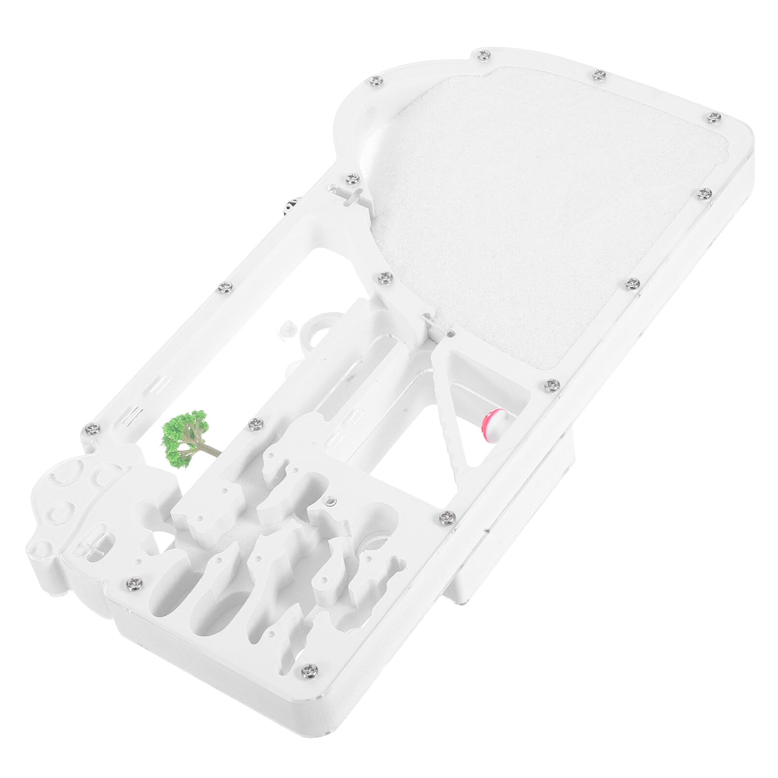 Kit de Observación de Hormigas Castillo de Cría Abs Blanco | Soporte para Hormigas, Hormiguero Formicarium, Kit Científico Interactivo, Decoracion Colegio