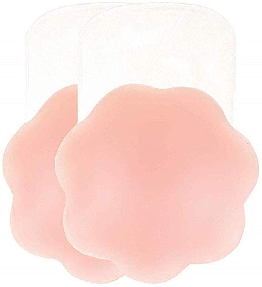 Women's Strapless Backless Bra Lightly Padded Breast Lift Push Up Silicone Stick-on Adhesive Nipple Pad
