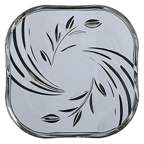 Belle Soga Set of 6 Floral Glass Plates Cover