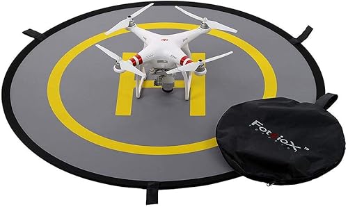 Miniatura 7 de Fotodiox Almohadilla de lanzamiento plegable de 42 pulgadas, delantal de aterrizaje portátil de plegado rápido para RC Drone Quadcopter y