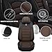 5-Seats Car Seat Covers for Toyota Land Cruiser 2005-2024 Leather Auto Vehicle Seat Covers Excellent Quality Car Seat Cover,Waterproof Anti-Slip Seat Cover Airbag Compatible(Black&Coffee-Standard)