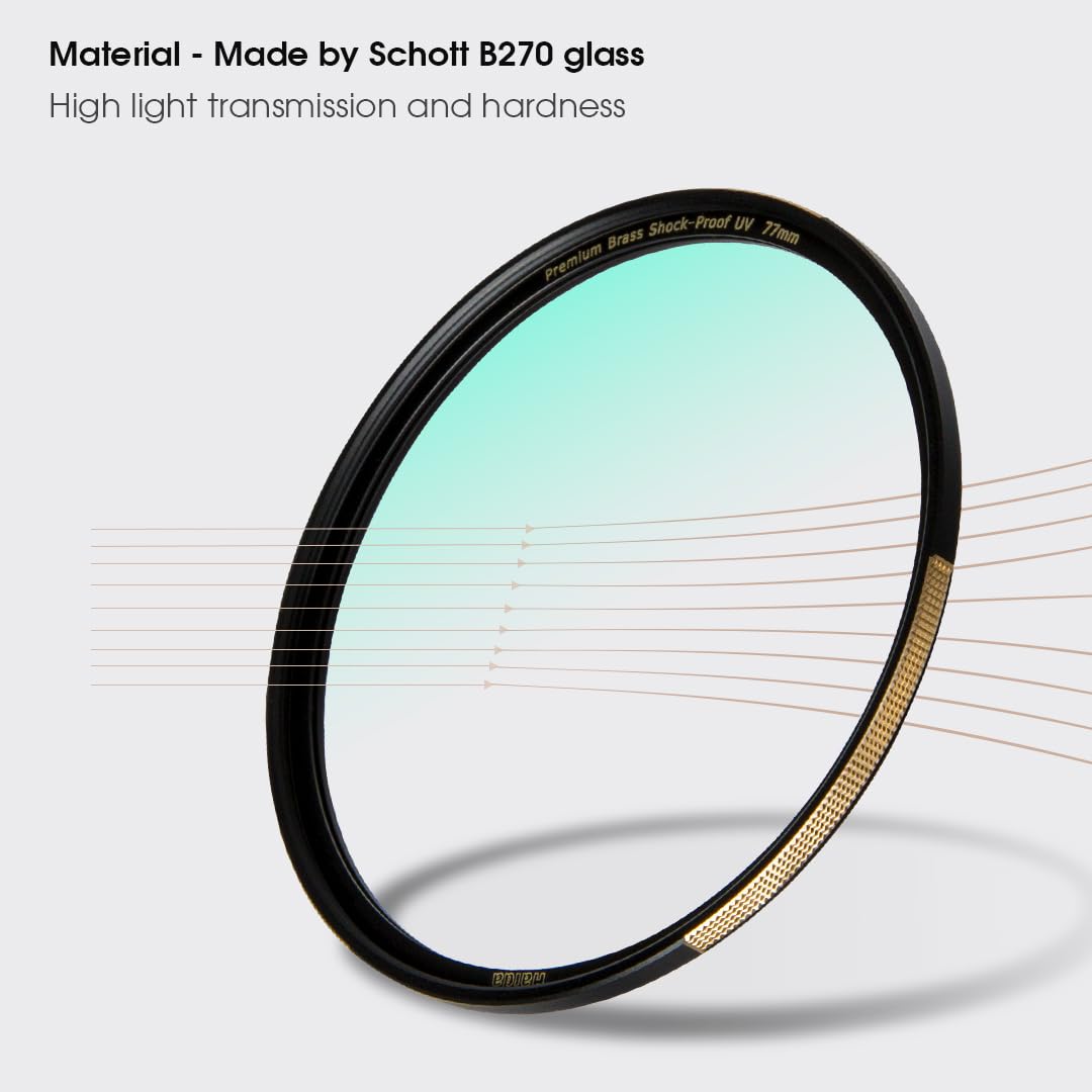 Haida Filtro MCUV de latón de alta calidad, vidrio óptico templado a prueba de golpes, ultrafino, ideal para gran angular (58 mm)