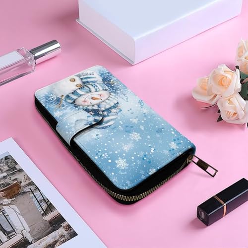 Image of COEQINE Ladies Wallets Pink Leopard Heart Black Printed Leather Phone Long Clutch Purses Check Coin Change Holder