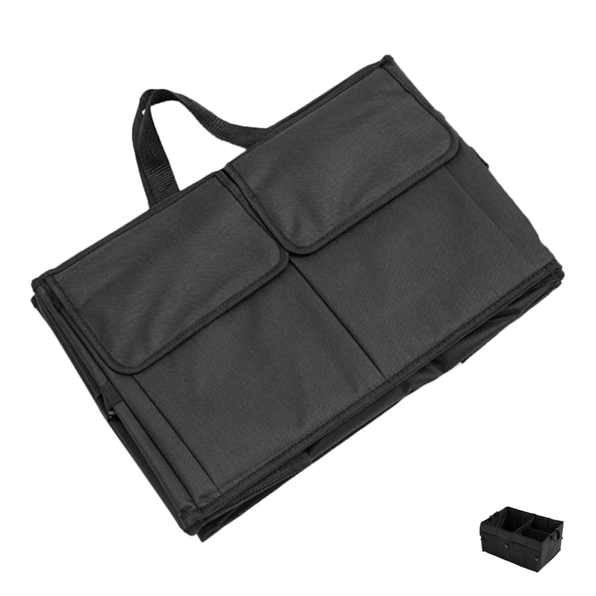 Boîte à outils portable de coffre de voiture avec compartiments