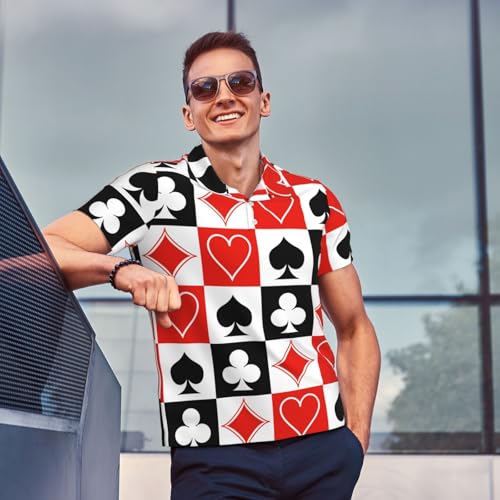 Men's Regular-Fit Quick-Dry Golf Polo Shirt, Midweight Men's Shirt, Sizes S-4XL3