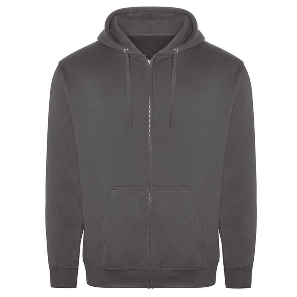 PRO RTX Mens Full Zip Hoodie (XXL) (Charcoal)
