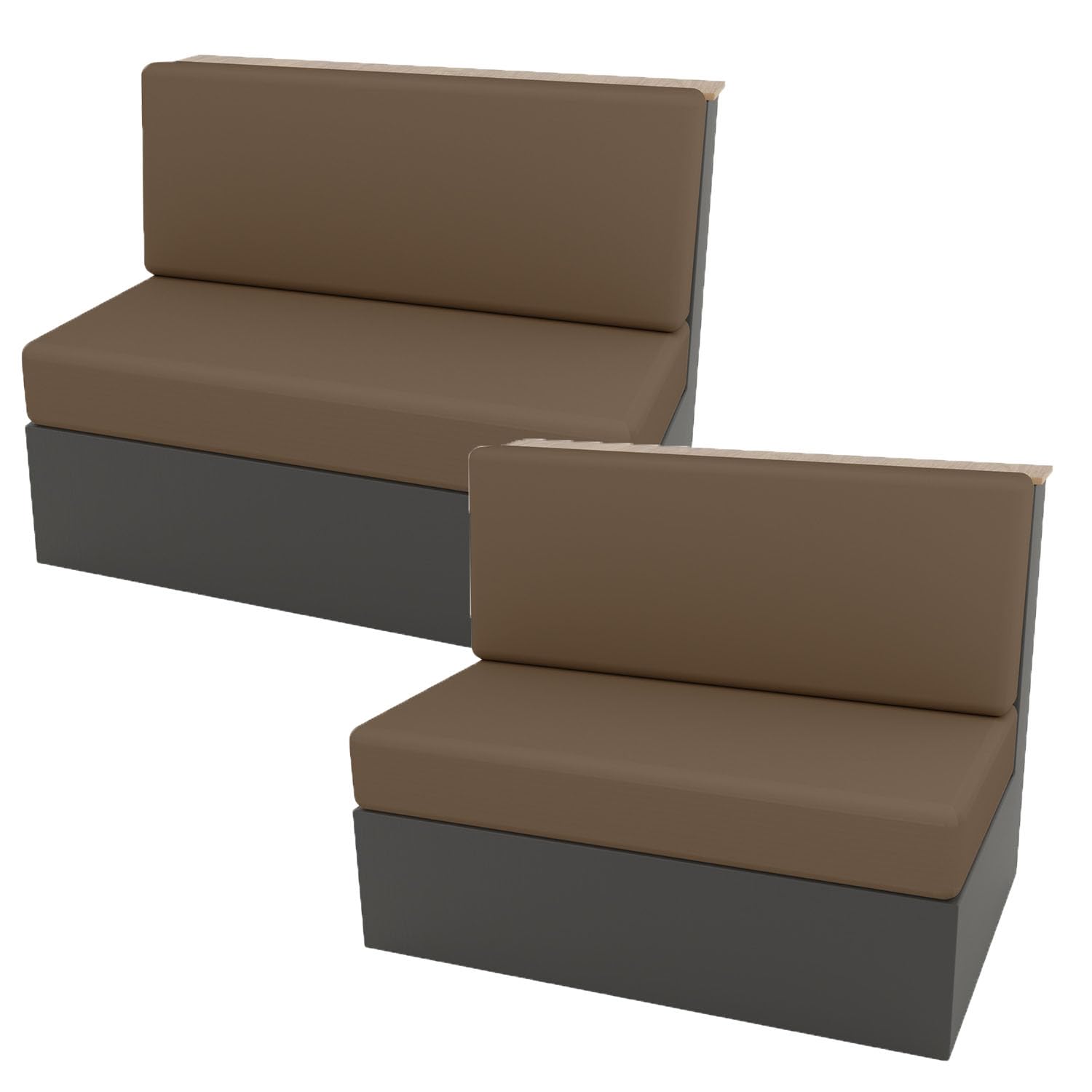 Waterproof Cover for RV Dinette Seat and Back, Stretch Spandex RV Dinette Cushion Covers Booth Set for Travel Bench Seat Covers (coffee,2 Bench Cover+2 Backrest Cover)