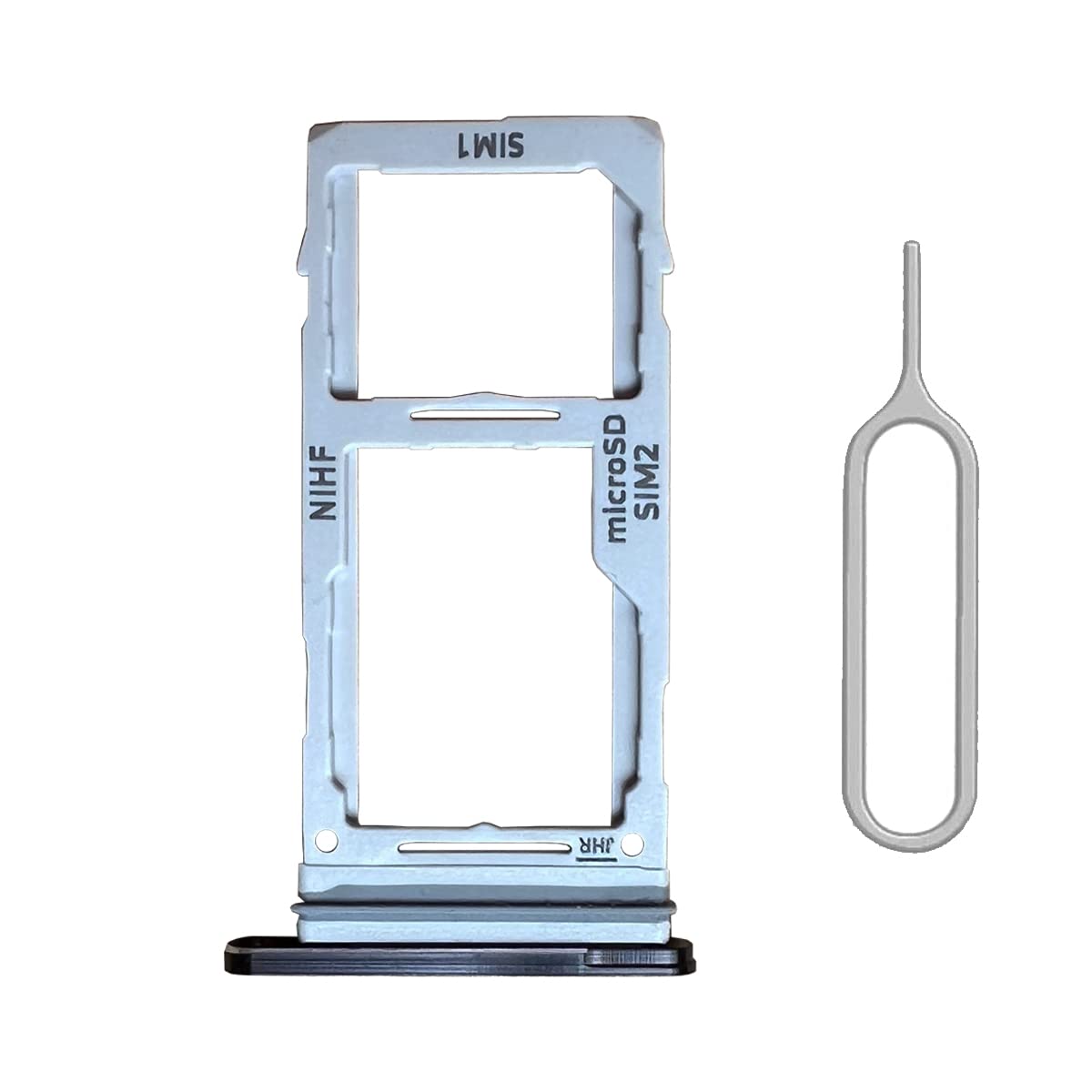 Perzework Dual SIM Card Tray Holder Slot Replacement for Samsung Galaxy Note 20 Ultra (Mystic Black) Waterproof Rubber Ring and Card Pin, Mystic Black