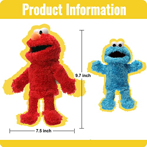 Wornma The Muppets Movie Soft Stuffed Plush Toy Cookie Monster Hand Puppet, Red Monster #TOP1