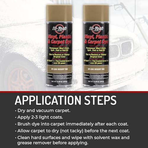 Hi-Tech HT 205 Vinyl, Plastic, And Carpet Dye - Color Restorer For Leather, Upholstery, Fabric, And Automotive Surfaces thumb #5