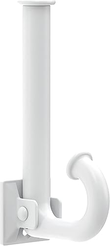 Franklin Brass B45627M-PW-R Gancho cuadrado extensible de pared individual en blanco puro