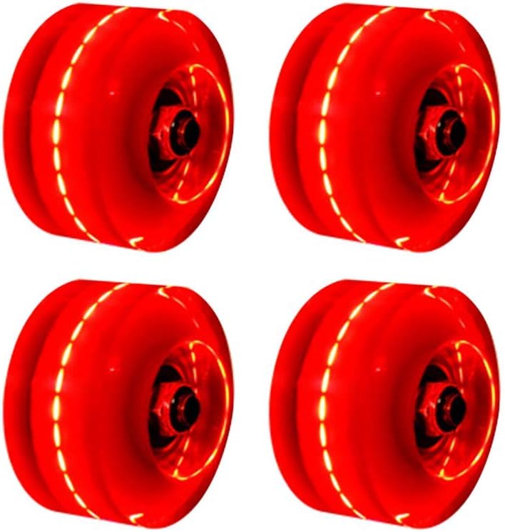 Roller Skate Wheels Light up Wheels Luminous Skateboard Wheels