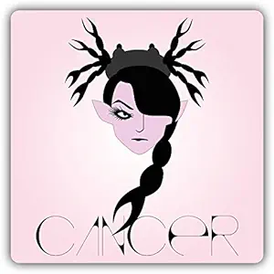 Cancer Zodiac Sign Gothic Elf Car Bumper Sticker Decal 5