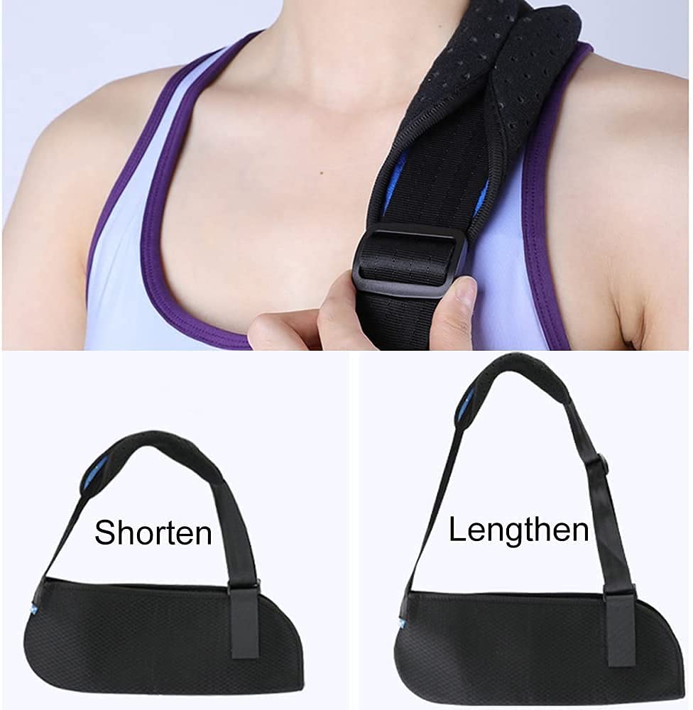 Codo Fijo Brace Cabestrillo para el brazo Cabestrillo para el hombro dislocado, Lesión en el hombro con cabestrillo para el brazo transpirable, Codo roto en la muñeca, Manguito rotador, para hombres