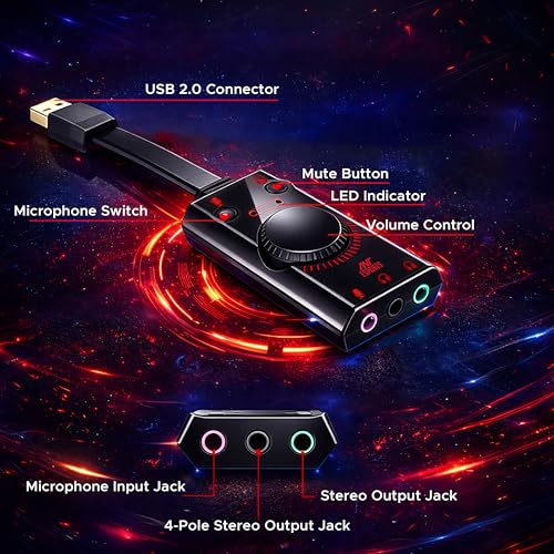 Ant Esports 7.1 USB Gaming Sound Card - Image 5