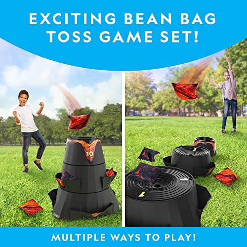 NATIONAL GEOGRAPHIC Volcano Bean Bag Toss - Yard Games for Kids, Outdoor Fun