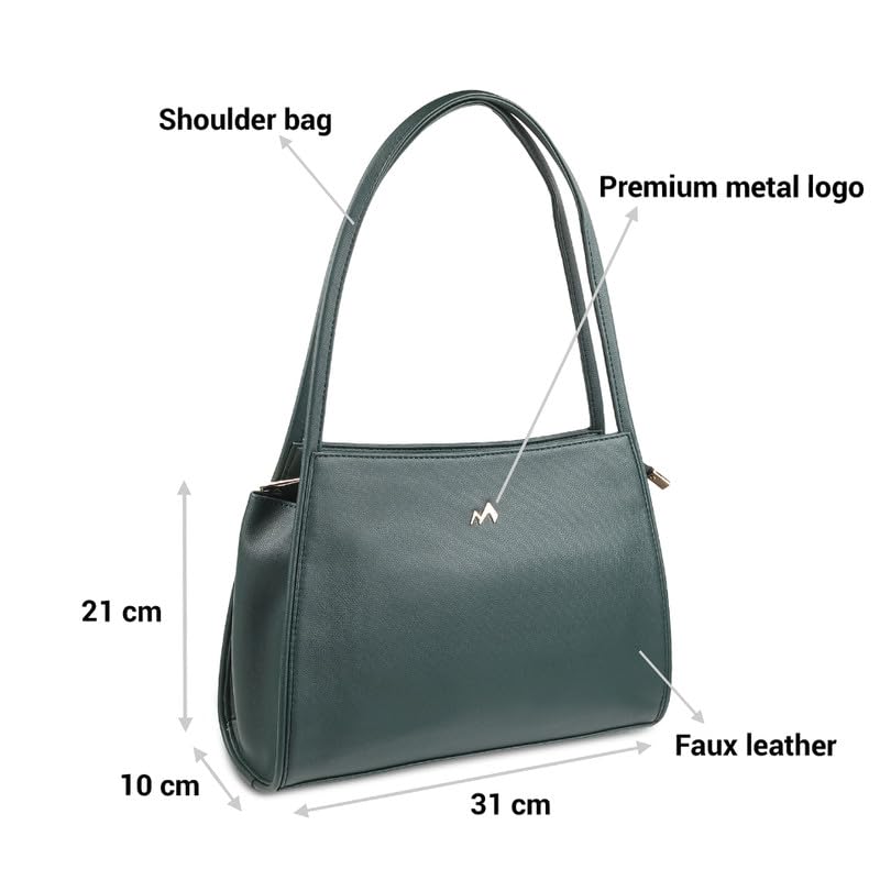 Image of Metro Faux Leather Premium Zipper Casual Shoulder Bag For Women
