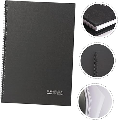 Miniatura 9 de KALLORY Drawing Book Blank Diary Journal Blank Sketch Pad Hardbound Sketchbook Hardcover Spiral Notebook Art Sketch Book Blank Books DIY Painting