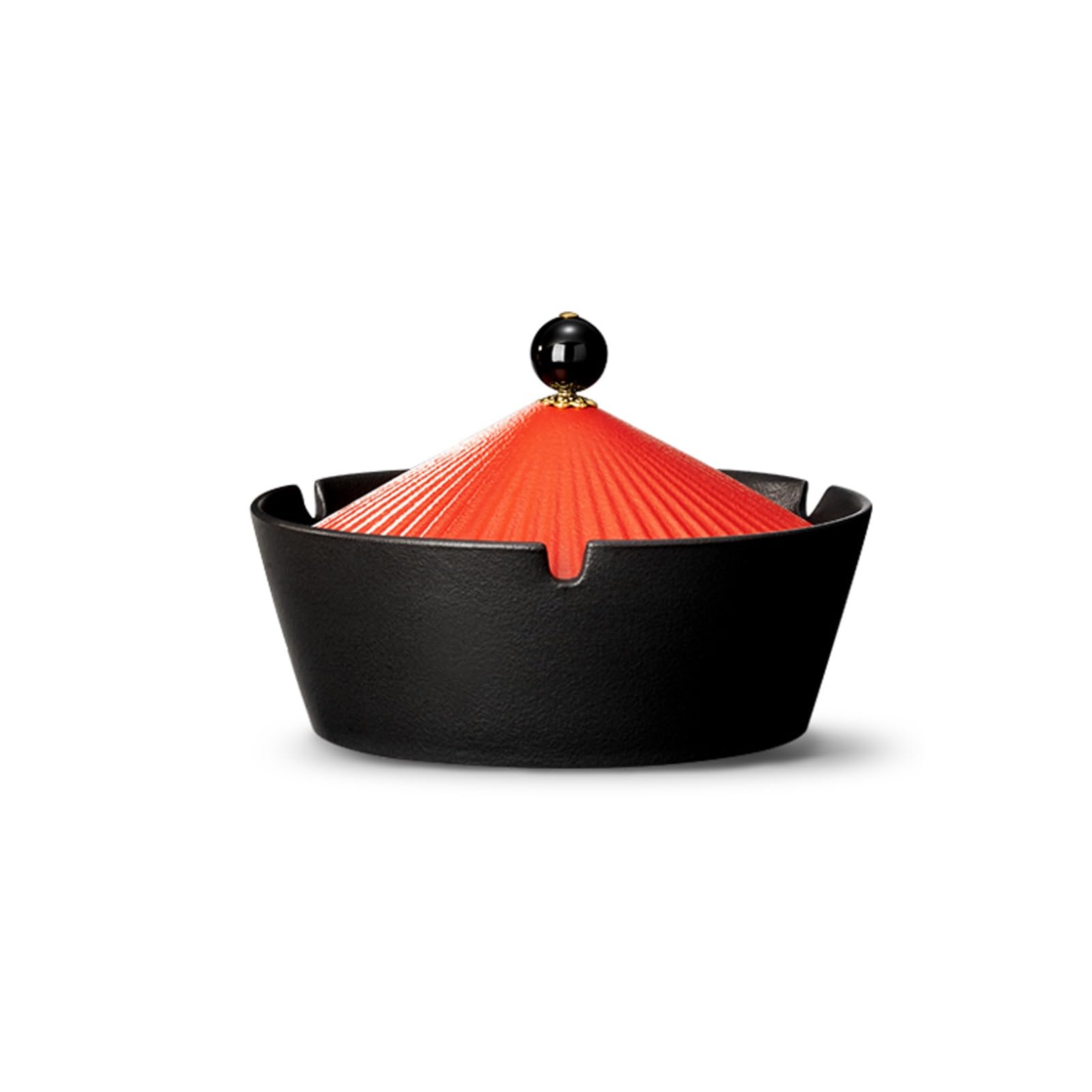 Ashtray Ceramic with Lid – Hats Shaped Smokeless Windproof Ash Holder,Desktop Smoking Tray