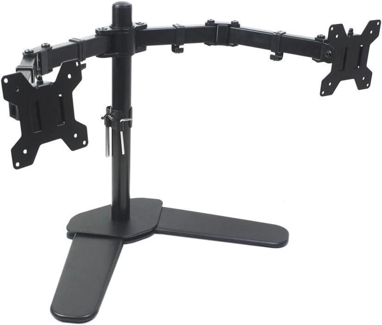 Dual Monitor Desktop Stand 13 15 17 19 22 24 27 inches Adjustable Hole Distance 75-100 mm