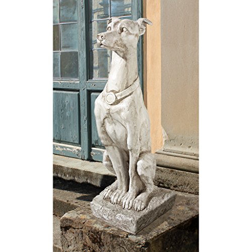 Design Toscano AL32920 Art Deco Whippet Greyhound Sentinel Dog Statue thumb #3