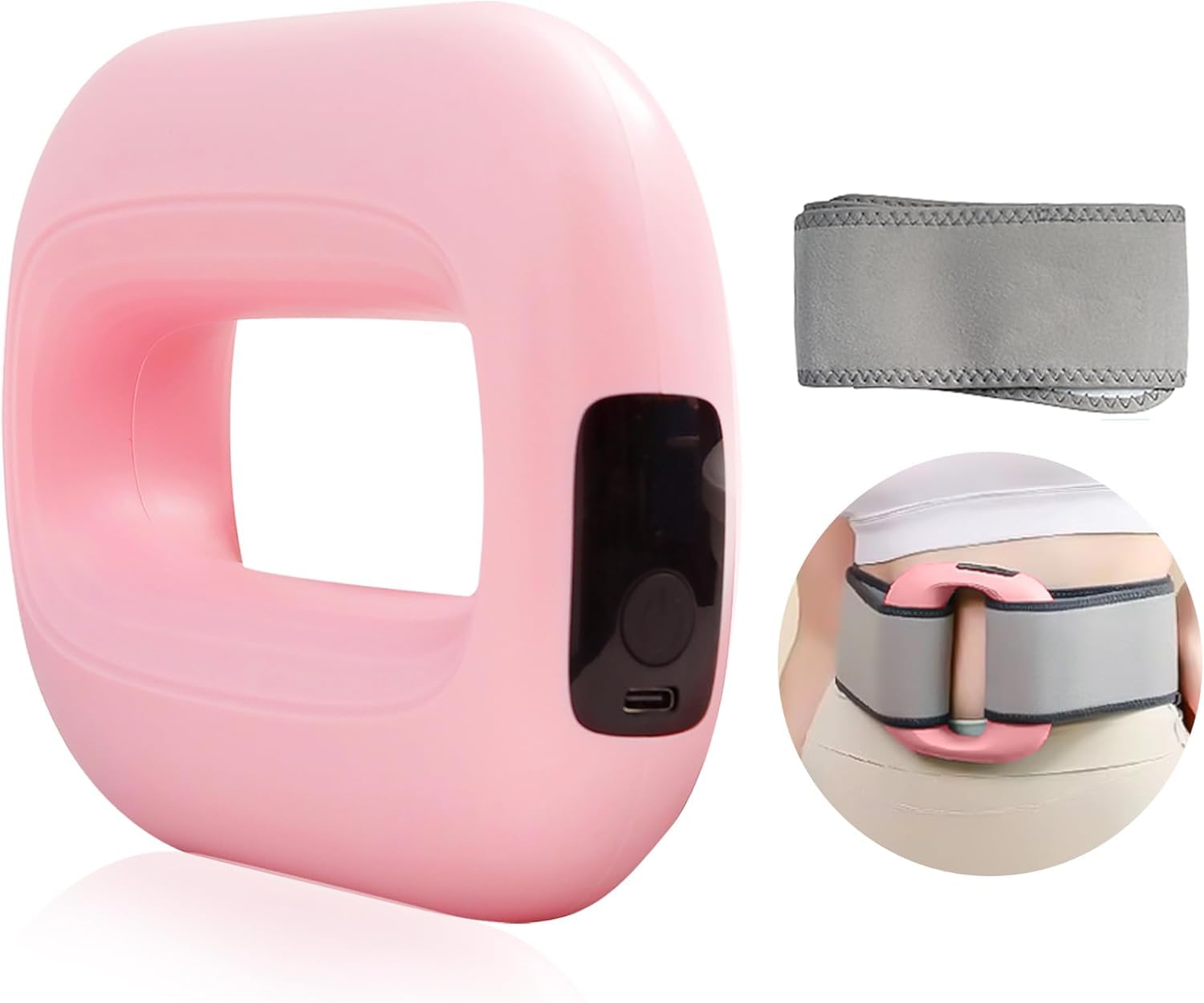 1Pack, Rechargeable Cordless Deep Tissue Massage Ring with Strap – 8 Intensity Levels & 3 Modes for Full Body Pain Relief, Muscle Recovery, Relaxation – Ideal for Home, Gym & Travel.