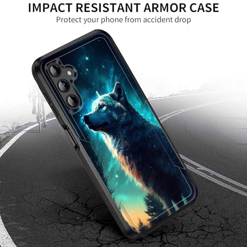 JHYYTUJTYP for Galaxy A15 5G Case,[Military Grade Drop Tested] Heavy-Duty Tough Rugged Shockproof Protective Case for Samsung Galaxy A15 5G 6.5 Inch 2023,Galaxy Wolf - image 3
