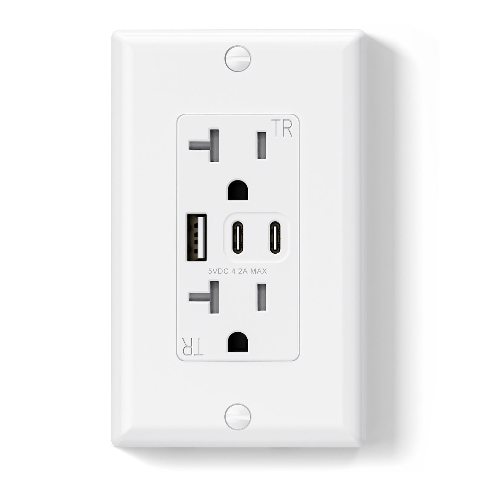 ELEGRP 2-Pack USB Outlet with 3 USB Ports -15 ELEGRP 2-Pack USB Outlet with 3 USB Ports -15