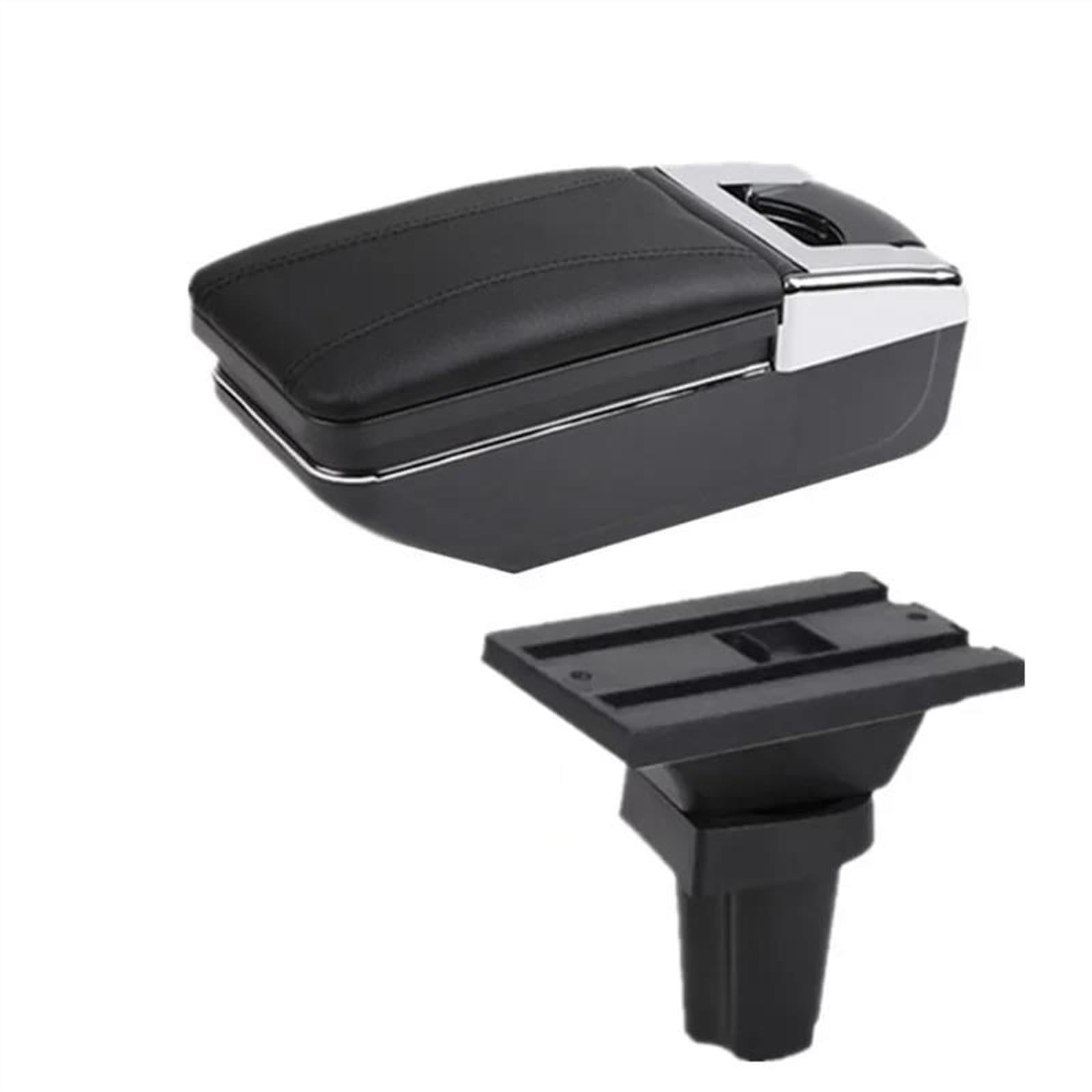 NOHEEU Car Armrest Interior Parts Special Retrofit Center Storage Box Accessories For Picanto For Morning(A black line No USB)