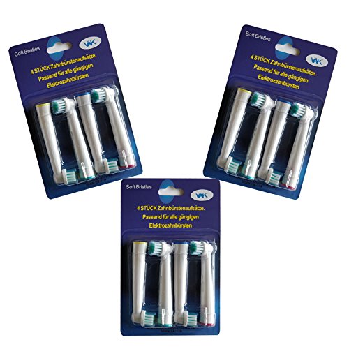 VAK Premium Quality Compatible Replacement Toothbrush Heads For Braun/Oral b (12)