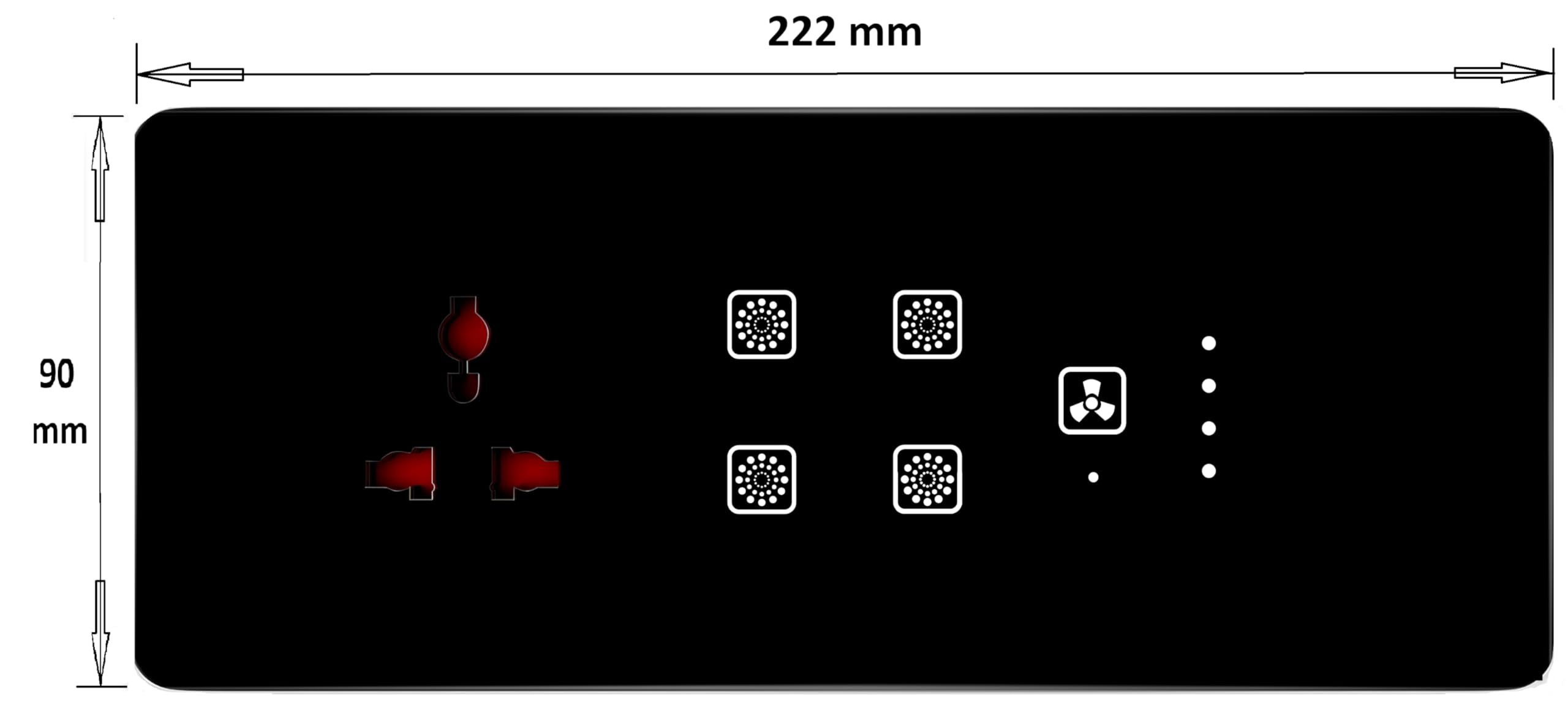 Smart Touch Switch Board - WiFi Remote Control -6