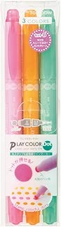 トンボ鉛筆 水性サインペン プレイカラードット 3色セットB GCE-311B