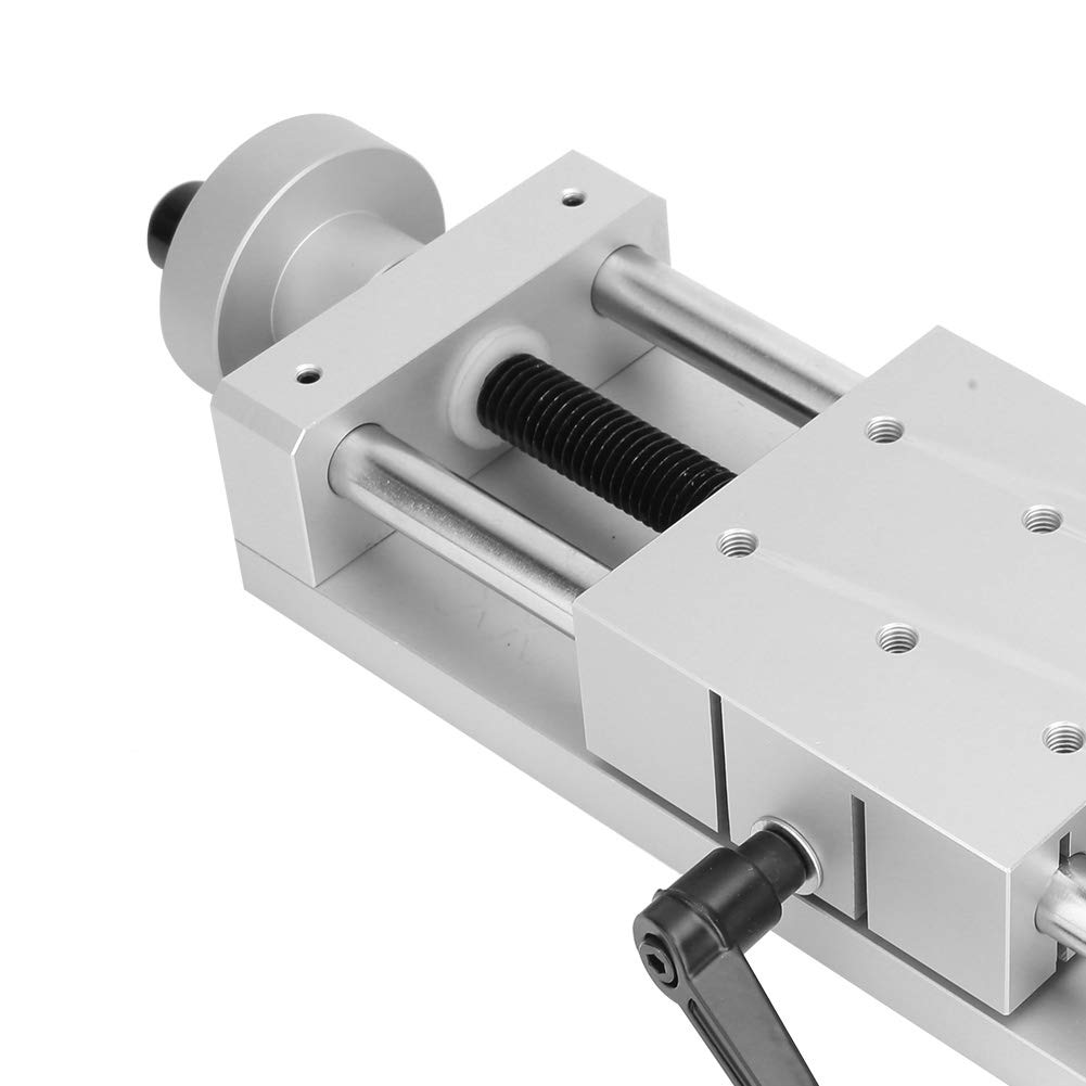 Tavolo scorrevole 150 mm con binario lineare, attrezzatura per tavolo scorrevole lineare manuale, modulo guida lineare manuale, modulo tavolo scorrevole con vite a croce, 80x80mm （150mm）