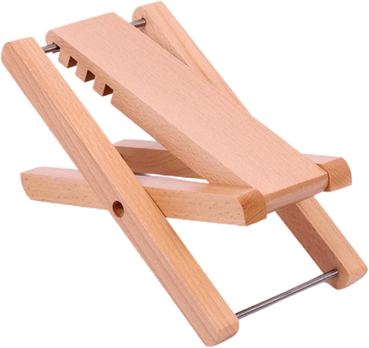 Toddmomy Folding Wooden Guitar Footrest Height Adjustable 4-Gear Wooden Pedal Ergonomic Guitar Foot Stool for Musicians Compact Design for Home and Studio