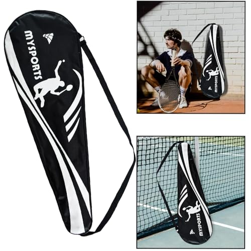 miaomiao Wasserdichte Badminton-Tasche mit Schultergurt für 2 Schläger