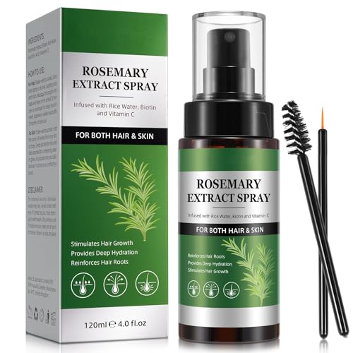 New Rosemary Water Spray for Hair Growth Spray, Rosemary Spray for Hair, Daily Strengthening Mist, Rosemary Root Enhancer, Hair & Skin Serum, Strengthen, Moisturize & Thicken Naturally