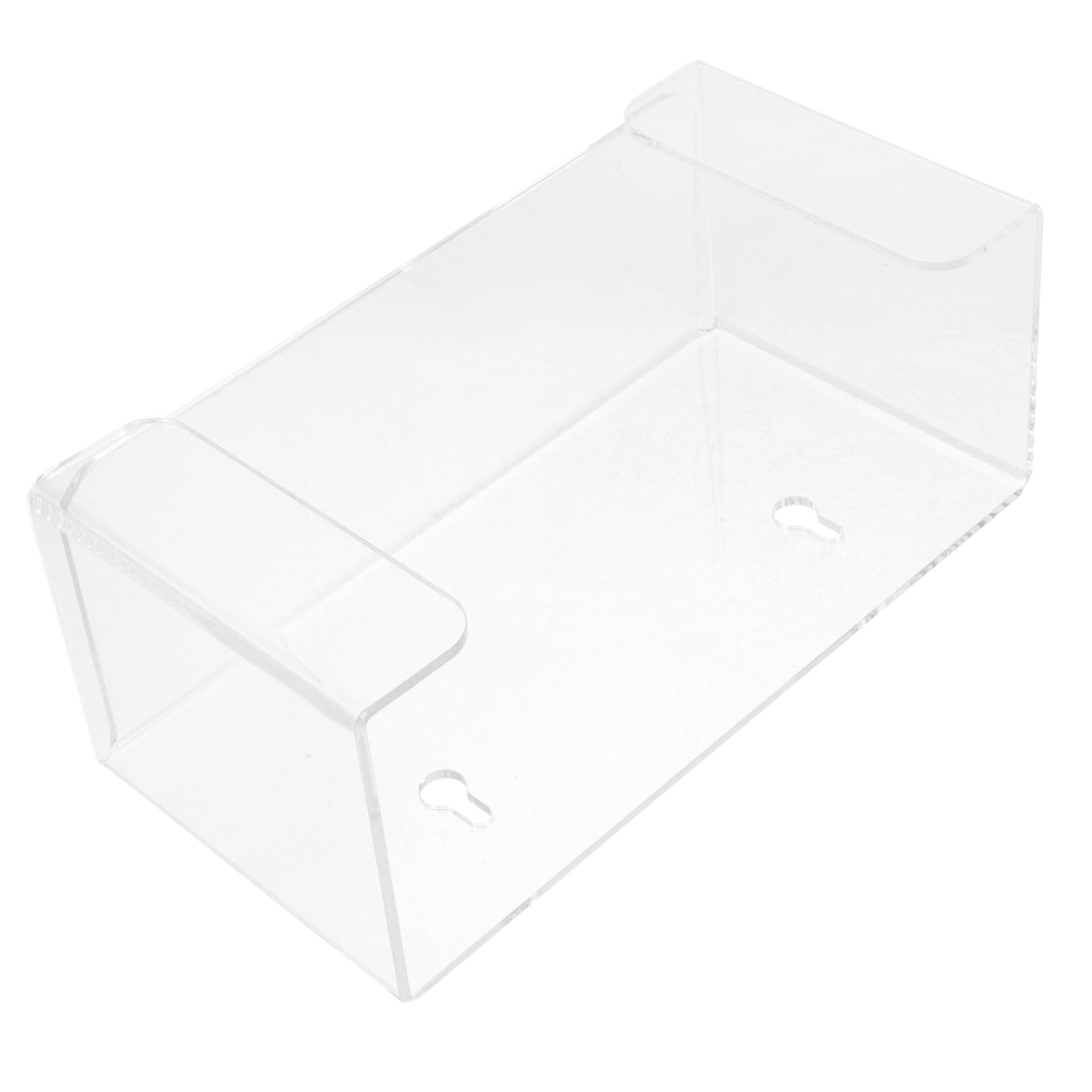 Zerodeko 2 Pièces Distributeur Mural de Masques et Transparent pour Laboratoire Support de Rangement Élégant et Pratique pour