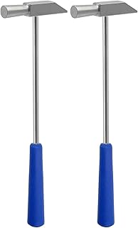 Small Craft Hammer, Anti Slip Lightweight Hammer Tool for Toy Building Projects, Jewelry, Watch Band, Leather, Tuning Kalimba, Light Hammer Mallet for Women and Children, 7.48", 2 Pcs