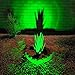 T-SUNUS Green Solar Lights Outdoor Christmas, IP65 Waterproof Garden Spotlights Auto On/Off Security Landscape Spotlight Spot Light for St. Patrick's Day Halloween Tree Patio Yard Driveway Pond 2 Pack