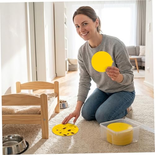 Repuestos de trampas para pulgas en pack de 30 discos adhesivos de 4.7 pulgadas para el hogar 6