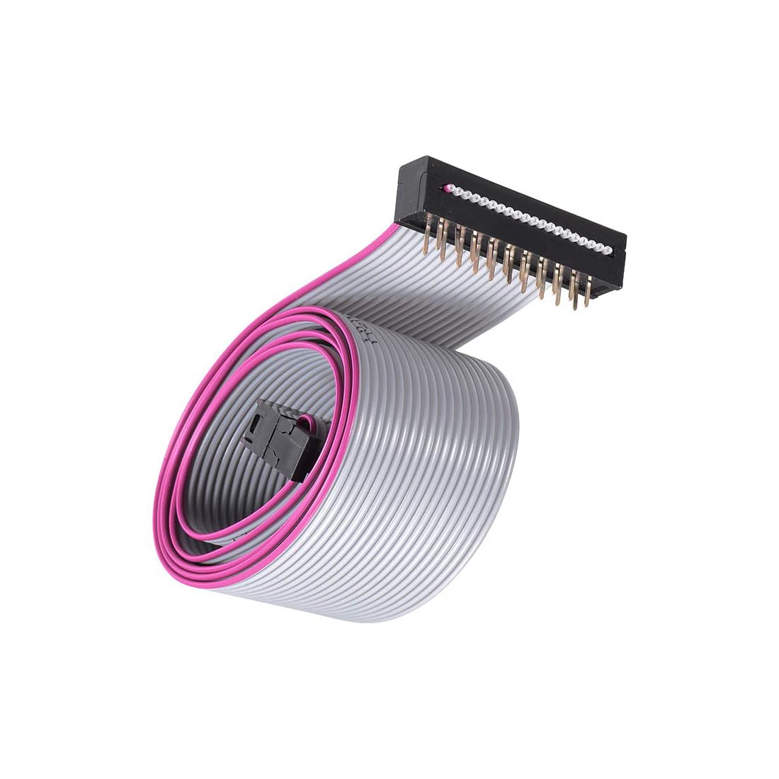 Unifizz Cavo a nastro piatto IDC a 20 pin, passo 2,54 mm, lunghezza 50 cm, connettore FC a FD, tipo A, per scheda madre del PC, stampante 3D, display a LED