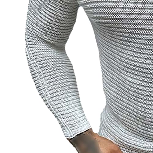 Men's Basic Solid Knitted Pullover Slim Fit Crew Neck Knit Sweater Fall Casual Long Sleeve Male Knits Sweaters4