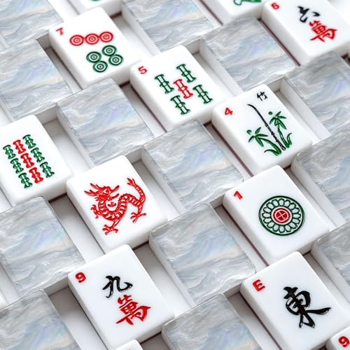 Set de Fichas American Mahjong de Acrílico con Bolsa y Accesorios miniatura 4