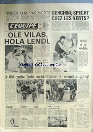 L'EQUIPE JOURNAL 30/11/1977 CYCLISME HINAULT , SKI FABIENNE EUR 7,92
