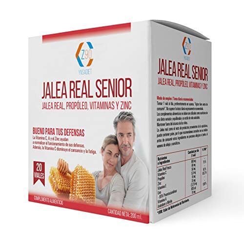 Jalea Real Senior - Enriquecida con Propóleo, Vitamina C, E y Zinc - Aumenta las Energías...