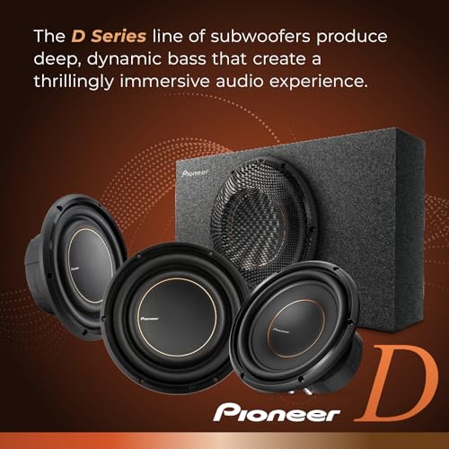 Image of Pioneer 10 inch 1500W Subwoofer + 2400W Monoblock Class D Amplifier Bundle - TS-D10D2 Dual 2 Ohm Sub & GM-DX971 Amp with Remote Bass Knob - High Power Car Audio Bass Package