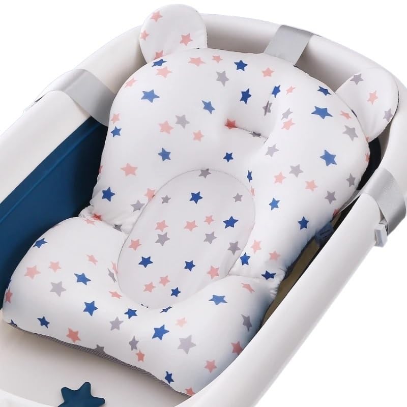 Miniatura 3 de Almohada de baño Asiento De Baño Para Bebé, Alfombrilla De Apoyo Plegable Para Bañera Y Silla De Bebé, Almohada De Bañera Para Recién Nacido, Cojín