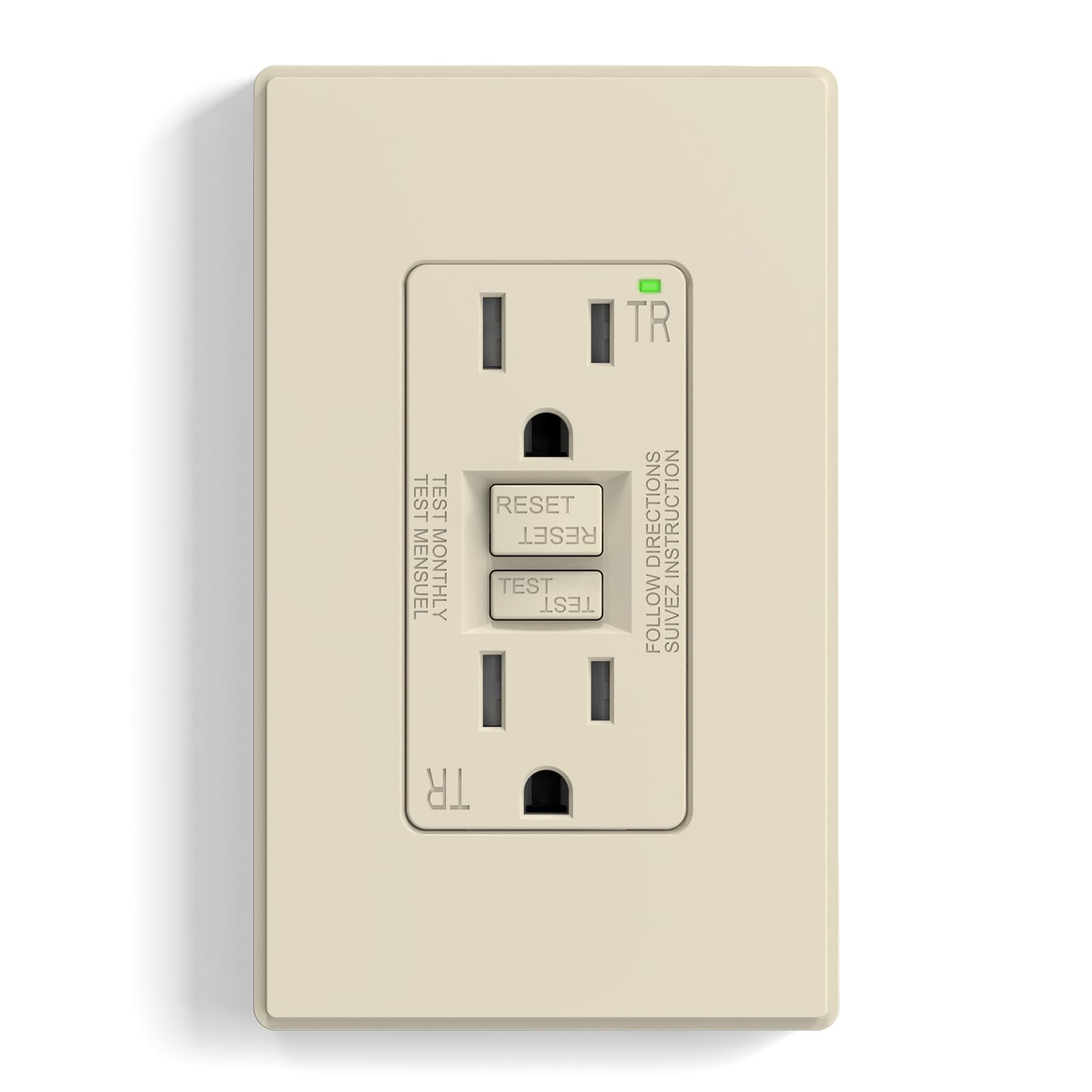 ELEGRP GFCI Outlet - Self-Testing Safety -13