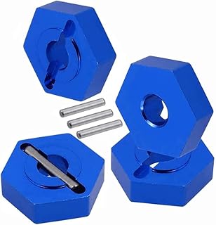 C31565BLUE Alloy Machined Wheel Hex Adaptors for Arrma Senton 3S, Typhon 3S, Vorteks 3S